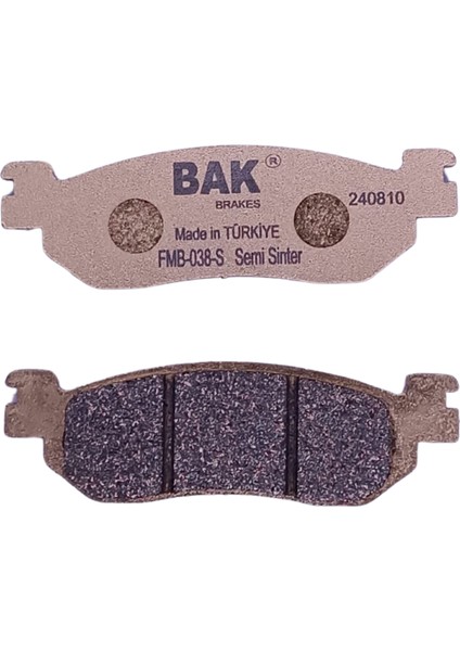Bak Brakes Fmb-038-S Yamaha X-City 125, Xmax 250, Xmax 400, Yzf R6. Arka Fren Balatası Yarı Sinter Kalite fiyatları