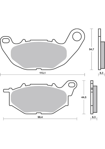 Bak Brakes Fmb-013 Yamaha Xmax 250, Ybr 125, Ironmax 125 , Mt 25(2015-2022), Yzf R25(2014-2022). Ön Fren Balatası Organik Kalite fiyatları