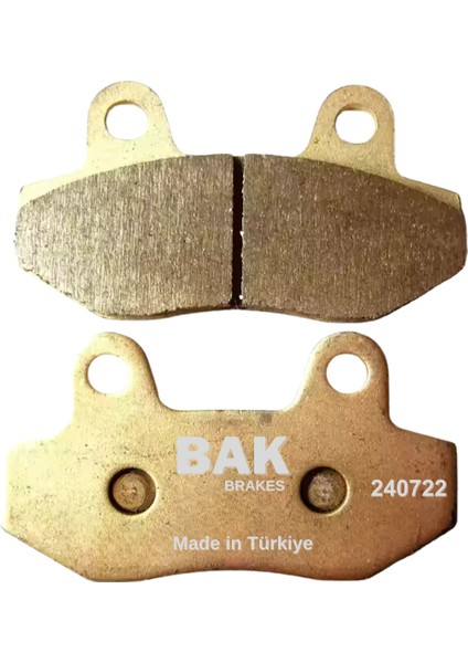 Bak Brakes Fmb-006-S Honda Cb 125E, Cbf 150, Ybr 250, Cg 100,125, Cub100. Ön Fren Balatası Yarı Sinter Kalite