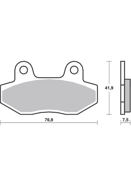 Bak Brakes Fmb-006-S Honda Cb 125E, Cbf 150, Ybr 250, Cg 100,125, Cub100. Ön Fren Balatası Yarı Sinter Kalite fiyatları