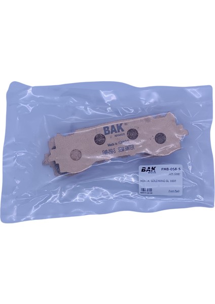 Bak Brakes Fmb-058-S Honda Gl 1800 Goldwing (2018-2022). Ön Fren Balatası Yarı Sinter Kalite