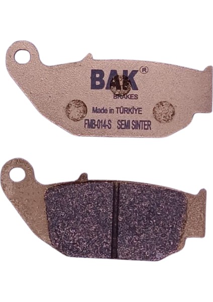 Bak Brakes Fmb-014-S Cf Moto Cl-X 250, Nk 250, Sr250. Honda Crf250 Lh, Msx 125. Suzuki Csx-R 125, Rm250. Benelli Bn 125, Yamaha Xmax 125, Iron Max 125. Arka Fren Balatası Yarı Sinter Kalite