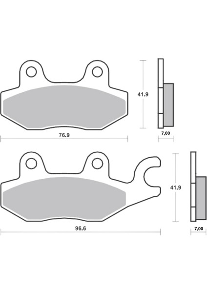 Bak Brakes Fmb-047 Cg, Cup, Honda Cbf 150 (Ince 7 Mm) Ön Fren Balatası Organik Kalite fiyatları