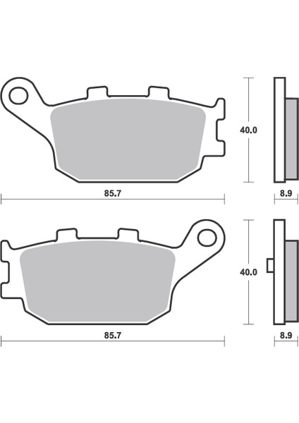 Bak Brakes Fmb-016 Honda Cb 400, Cb 500,Cb 600, Cbr 600, Cbr 900, Cbf 600, Nc 700, Mondıal Drıft L, Yamaha, Kawasaki Versys 650, Suzuki V-Strom 250, Csxr 250. Arka Fren Balatası Organik Kalite fiyatları