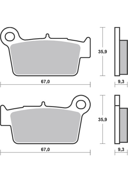 Bak Brakes Fmb-035-S Aprilla Svx 450 Arka Fren Balatası Yarı Sinter Kalite modelleri