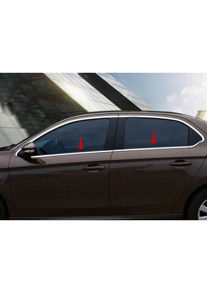 Peugeot 301 Krom Cam Çıtası 4 Parça Paslanmaz Çelik fırsatları