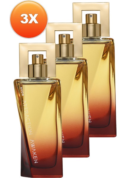 Attraction Awaken Kadın Parfüm EDP Üçlü Set 50 ml