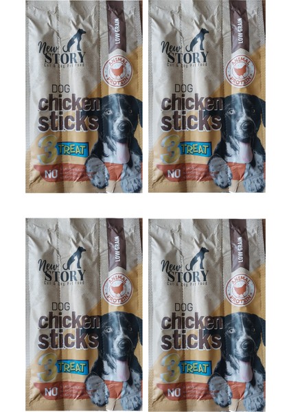 Diş Sağlığı Ağız Kokusu Mini-Dental Atıştırmalık Köpek Ödülü, 4 x 3lü Tavuklu Xl-Sticks