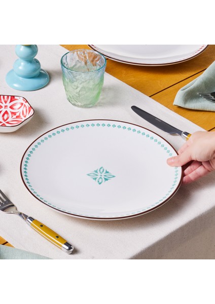 Jofy Desenli Servis Tabağı 27 cm Yeşil fiyatları