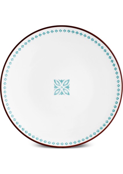 Jofy Desenli Servis Tabağı 27 cm Yeşil modelleri