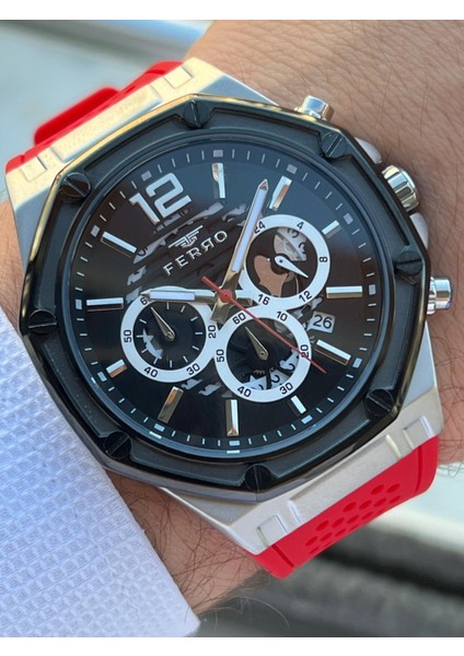 Silikon Kordon Iç Fonksiyonları Aktif 30 mt Suya Dayanıklı Erkek Kol Saati EFM.31398-J8 fiyatları