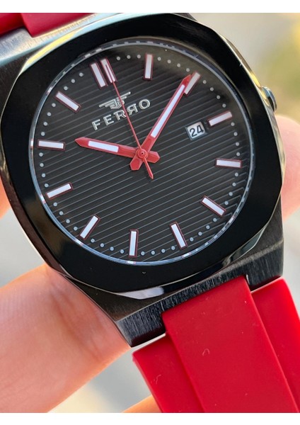 Silikon Kordon Takvimli Kadran 30 mt Suya Dayanıklı Erkek Kol Saat EFM.11340.SK fırsatları
