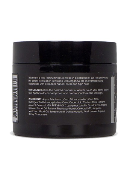 Platinum Güçlü Tutucu Doğal Parlak Wax 65ML Standart