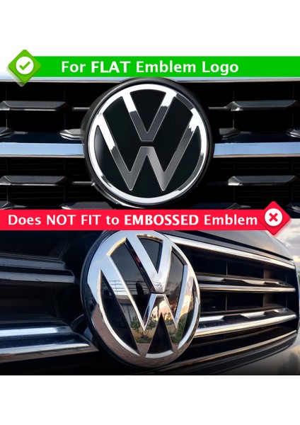 Volkswagen 2021 Passat Polo Tiguan Golf Ön Ve Arka Logo Dekorasyon Sticker Set modelleri