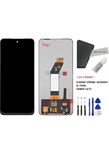 Xiaomi Redmi 10 -2022- LCD Ekran Dokunmatik Orijinal Kalite + B-7000 + Tamir Seti