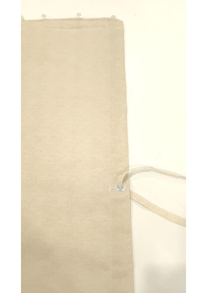 Balkon Perdesi Lüx Enxboy Seçenekli ( Kuşgözlü ) Bej Düz Yağmur Geçirmez- indirimleri