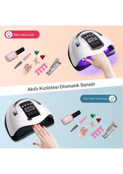 Oje Kurutma Makinası Uv Led 280 Watt 66 Led Protez Tırnak Kalıcı Oje Kurutma Makinası