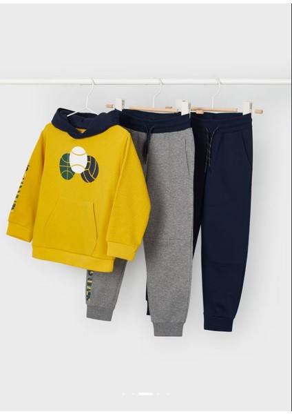 Erkek Çocuk Pullover 2 Pantolon 3 Lu Set 4879 modelleri