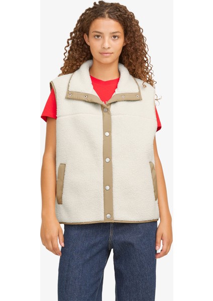 Jxnellie Kadın Bej Yelek 12257786-FOG