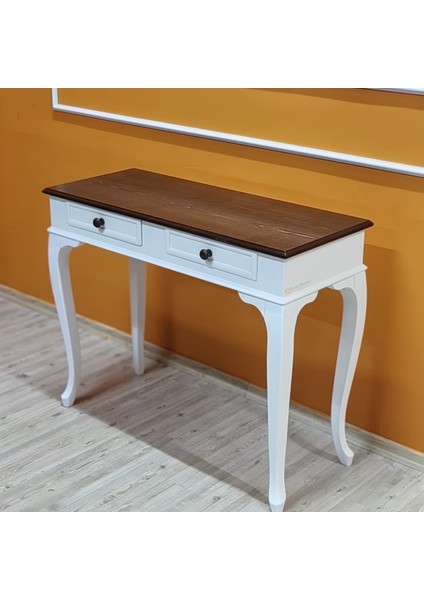120 Cm Ceviz Tablalı Lake Beyaz Dresuar