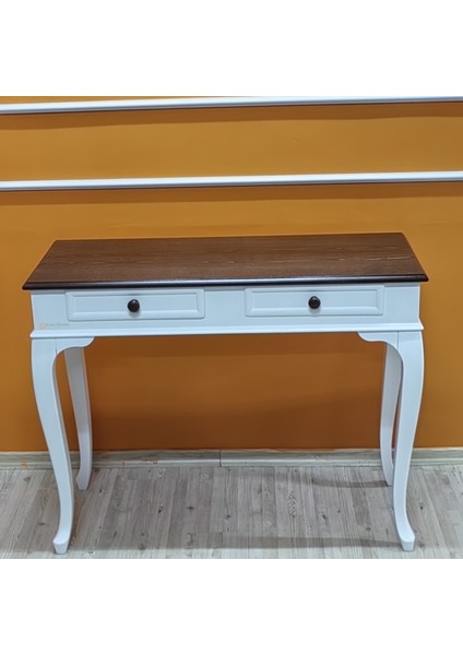 Ceviz Tablalı 100 Cm Çekmeceli Beyaz Lükens Dresuar modelleri