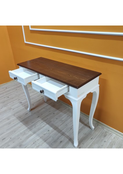 Ceviz Tablalı 100 Cm Çekmeceli Beyaz Lükens Dresuar indirimleri