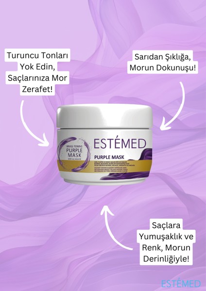 Mor Saç Maskesi & Brass Tonıng Purple Mask 250ML