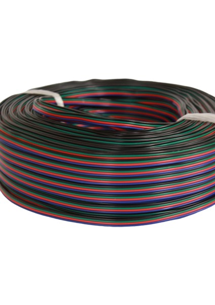 4 Pin Jst Elektrik Kablosu 4'lü Rgb Şerit LED Kablo 3X0,22MM Kalaylı %100 Bakır Kordon Kablo 100M fırsatları