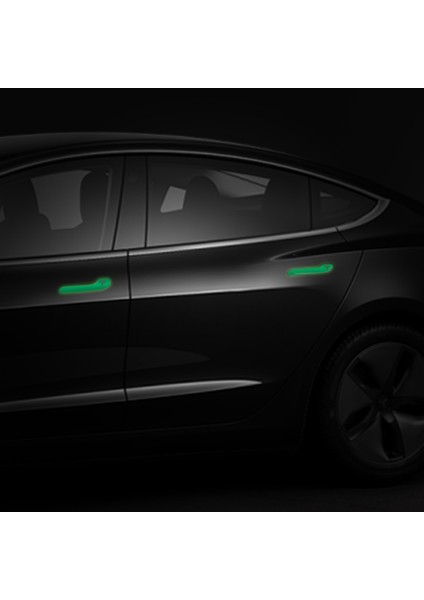 Tesla Model 3 - Y Için Özel Kesim Tesla Logolu Kapı Kolu Reflektif Sticker Seti (4'Lü Set) fiyatları