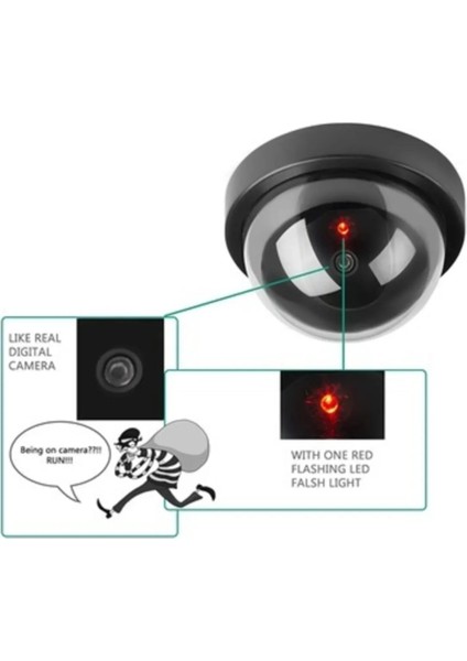 Krizantem 4lü Paket Robotıx RB-SK04 Caydırıcı Gerçek Kamera Görünümlü Dome Kamera