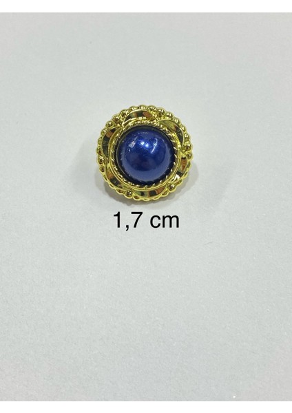 Vintage Serisi Düğme Seti 1,7 cm 6 Lı Set (Gold - Lacivert ) fiyatları