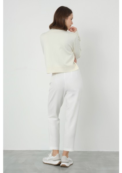 Fit Pantolon Ekru fırsatları
