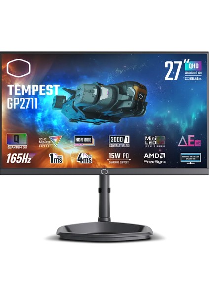 GP2711 27" 165HZ 1ms Va 2k 2xhdmı 1xdp Hdr Pivot Mini LED Monitör