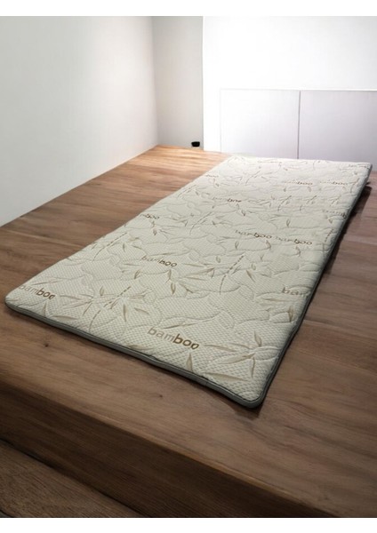 Bamboo 80X175 Yatak Pedi, Bambu Lastikli Yatak Şiltesi, Topper