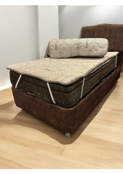 Bamboo 80X175 Yatak Pedi, Bambu Lastikli Yatak Şiltesi, Topper