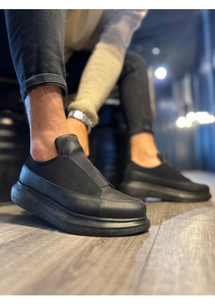 Sneakers Ayakkabı 911 Siyah (Siyah Taban)