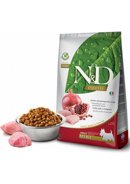 N&d Prime Tavuk ve Narlı Küçük Irk Yetişkin Köpek Maması 2.5 kg - 8010276021151
