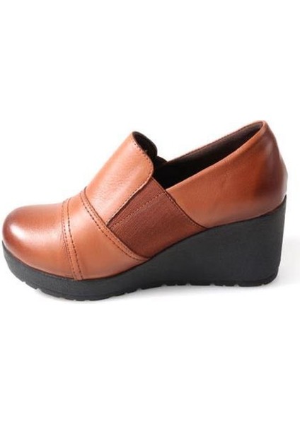 Ahd 5035 Deri Dolgu Topuk Kadın Günlük Ayakkabı modelleri