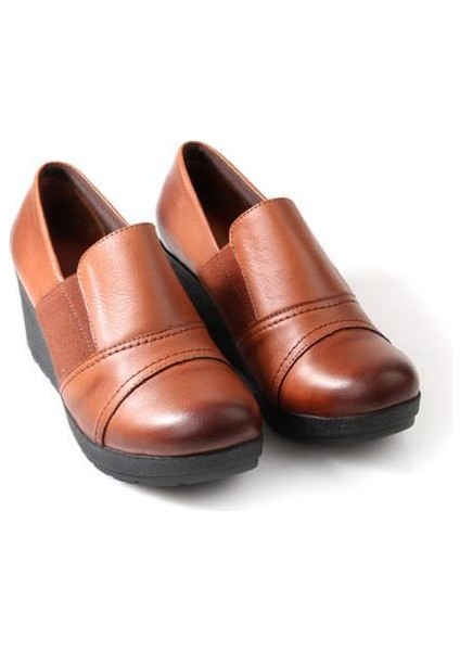 Ahd 5035 Deri Dolgu Topuk Kadın Günlük Ayakkabı fırsatları