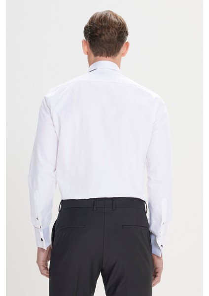 ALTINYILDIZ CLASSICS Erkek Beyaz Slim Fit Dar Kesim Ata Yaka Kolay Kırışmayan %100 Pamuk Gömlek indirimleri