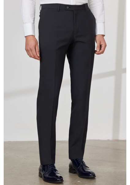 ALTINYILDIZ CLASSICS Erkek Lacivert Slim Fit Dar Kesim Çıkma Şal Yaka Yünlü Smokin Takım indirimleri