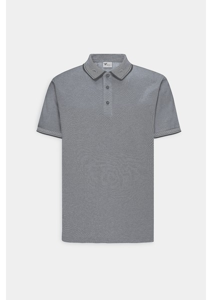 AC&Co / Altınyıldız Classics Erkek Çekmeyen Pamuklu Kumaş Slim Fit Dar Kesim Kıvrılmaz Polo Yaka Tişört