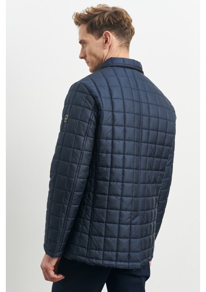 ALTINYILDIZ CLASSICS Erkek Lacivert Standart Fit Normal Kesim Bebe Yaka Fermuar Cepli Rüzgar Geçirmez Overcoat indirimleri