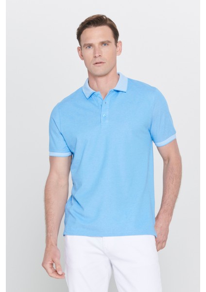 Erkek Siyah-Mavi-Mor Beyaz 3'lü Çekmeyen Pamuklu Slim Fit Dar Kesim Kıvrılmaz Polo Yaka Tişört fırsatları