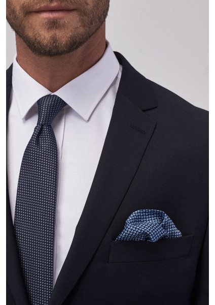 ALTINYILDIZ CLASSICS Erkek Lacivert Slim Fit Dar Kesim Su Ve Leke Tutmayan Nano Takım Elbise