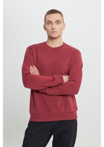 Standart Fit Normal Kesim Bisiklet Yaka Pamuklu Sweatshirt fırsatları