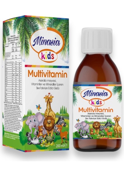 Multivitamin 200ml ( Aserola Meyvesi, Vitaminler Ve Mineraller )