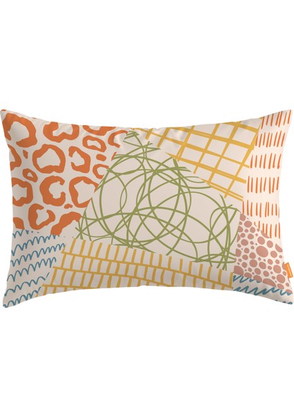 Etnik Dikdörtgen Kırlent Kılıf Ds4