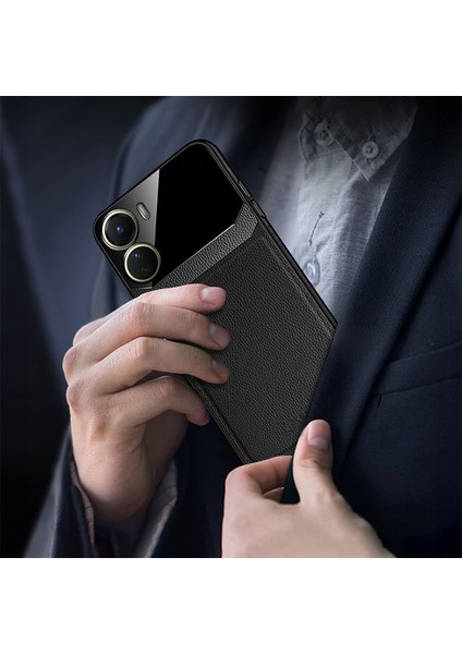 Vivo Y16 Kılıf Zebana Lens Deri Kılıf Siyah fırsatları