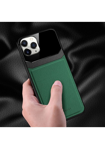 Apple iPhone 11 Pro Kılıf Zebana Lens Deri Kılıf Yeşil fiyatları